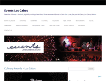 Tablet Screenshot of eventsloscabos.com